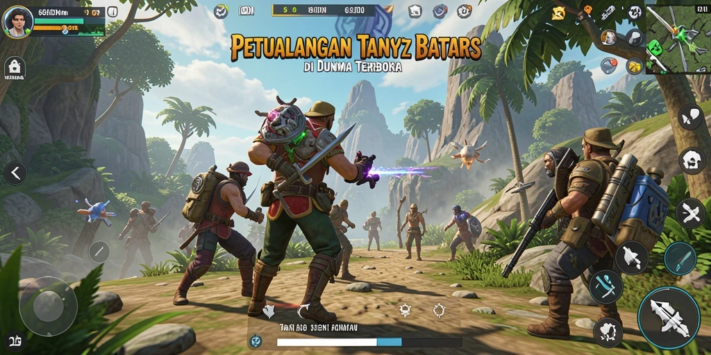 Screenshot menampilkan aksi seru dalam dunia terbuka 68IDN.
