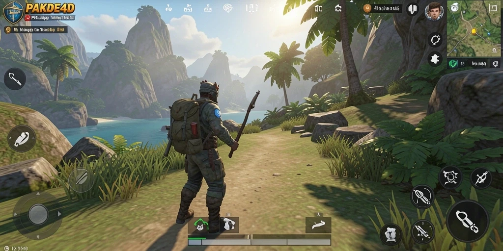Tampilan gameplay PAKDE4D yang penuh aksi dan petualangan.