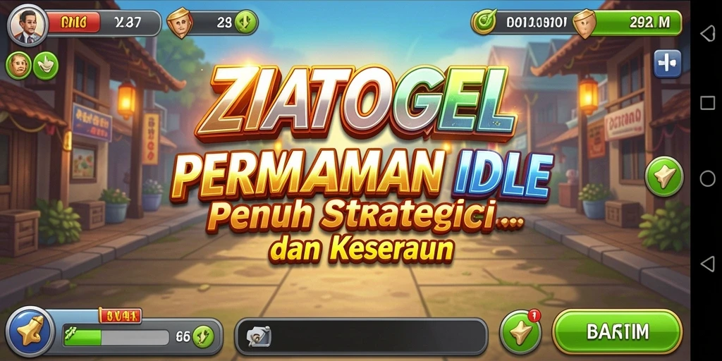 Tampilan gameplay ZIATOGEL yang menawan dan sederhana.